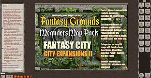 Fantasy Grounds - Meander Map Pack City Expansions II (Map Pack)