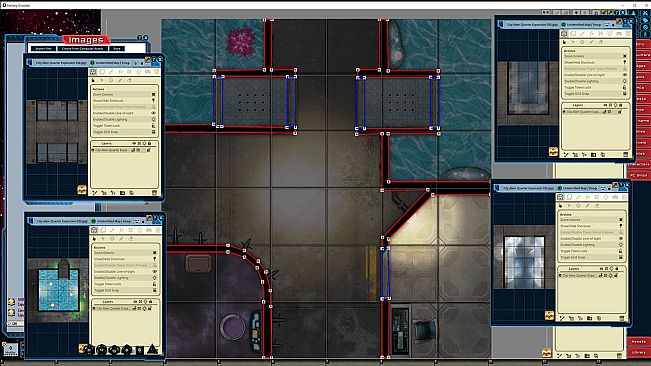 Fantasy Grounds - Starfinder Flip-Tiles - City Alien Quarter Expansion