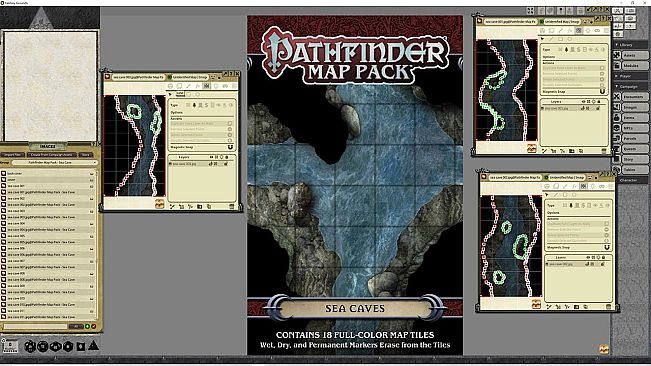 Fantasy Grounds - Pathfinder RPG - Map Pack - Sea Caves