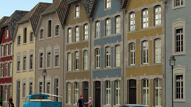 Modelset 1 - Railstation, Houses, Barn