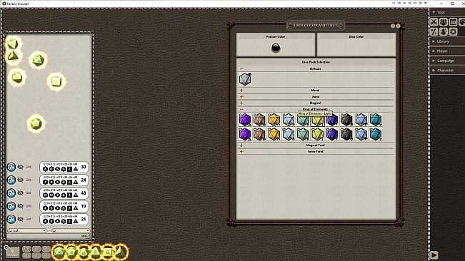Fantasy Grounds - Ring of Elements Dice Pack