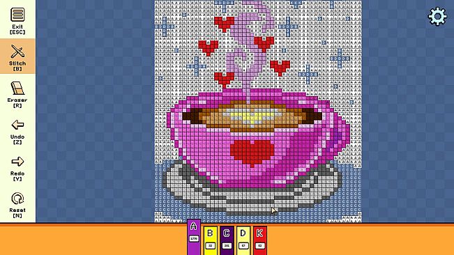 Pixel Cross Stitch - Valentine's Day Pack 3