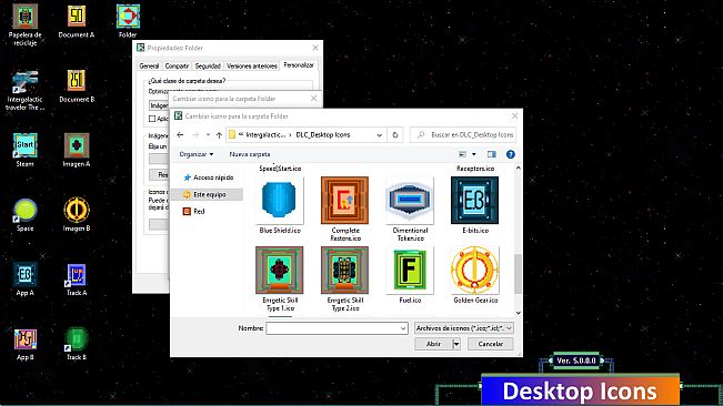 Desktop Icons [Intergalactic Traveler: The Omega Sector]