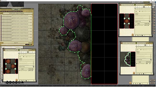 Fantasy Grounds - Pathfinder RPG - Flip-Tiles - Dungeon Perils Expansion