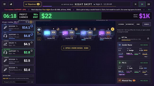 AI Office Idle: Night Shift