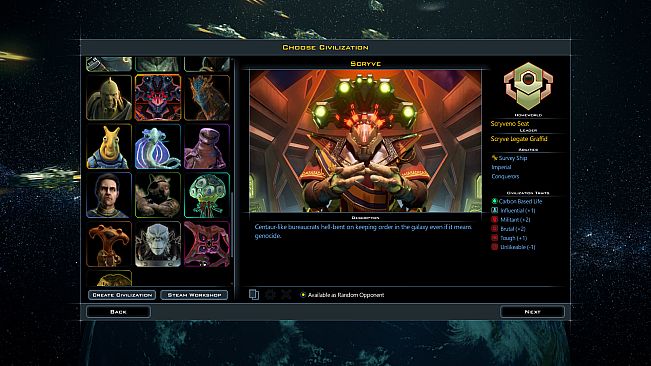 Galactic Civilizations III - Villains of Star Control: Origins DLC