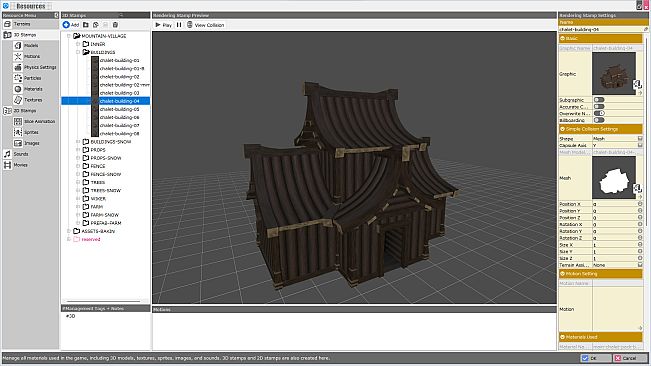 RPG Developer Bakin Mountain Village Pack