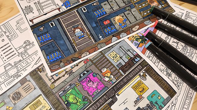 FIND ALL: Bunker - Coloring Book