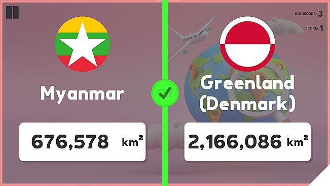 Which Country Is Larger?