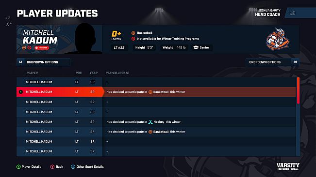 Varsity High School Football