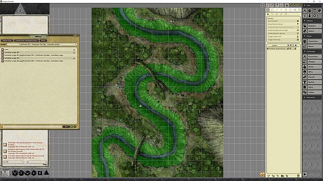 Fantasy Grounds - Pathfinder RPG - Pathfinder Flip-Mat - Forbidden Jungle