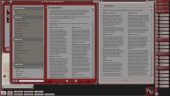 Fantasy Grounds - Werewolf: Shattered Nation