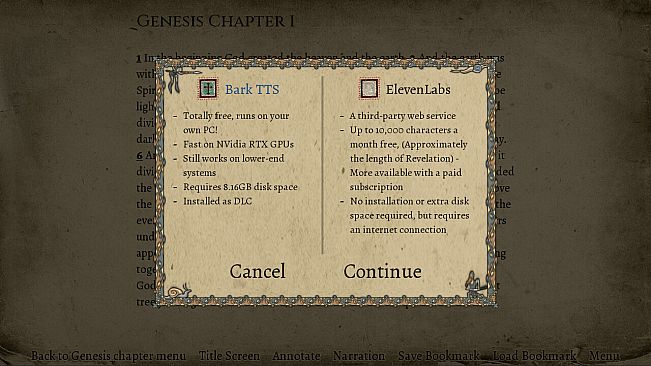 The Bible - AI Narration (Bark TTS)