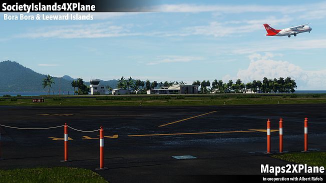 X-Plane 12 Add-on: Aerosoft - Society Islands XP - Bora Bora & Leeward Islands