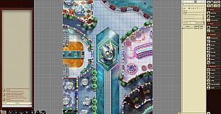 Fantasy Grounds - Starfinder RPG - Starfinder Flip-Mat - Space Station Promenade