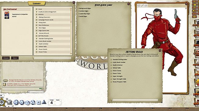 Fantasy Grounds - Super Powers Companion: 2nd Edition (Savage Worlds)