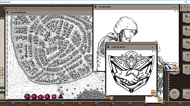 Fantasy Grounds - Town Backdrop: Dulwich (5E)