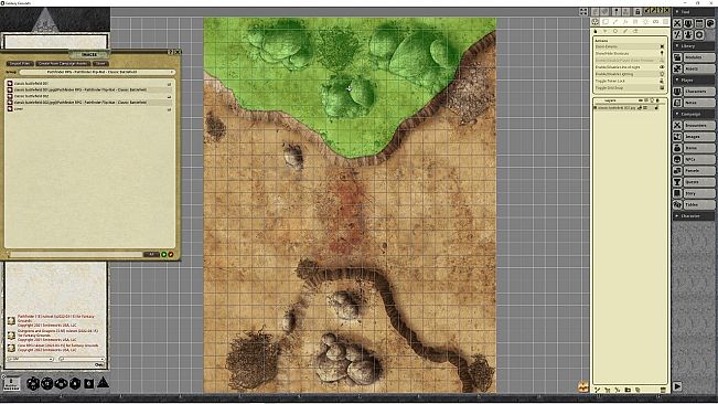 Fantasy Grounds - Pathfinder RPG - Pathfinder Flip-Mat - Classic Battlefield