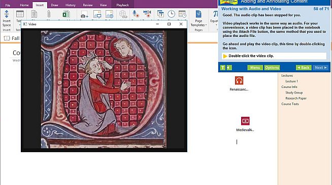 Professor Teaches OneNote 2016