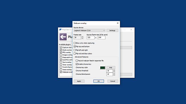 PlayClaw 5 - Chroma Key for overlays