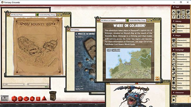 Fantasy Grounds - Pathfinder 2 RPG - Pathfinder Bounty #15: Treasure off the Coast