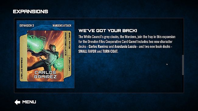 Dresden Files Cooperative Card Game - Wardens Attack