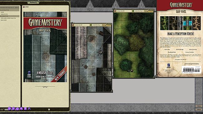 Fantasy Grounds - Pathfinder RPG - GameMastery Map Pack: Ambush Sites