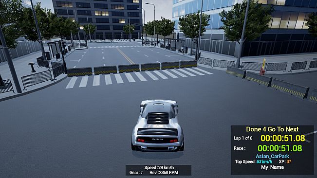 1980s & 90s Style - Retro Track Car Racer