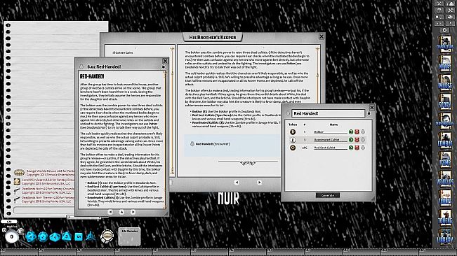 Fantasy Grounds - Deadlands Noir: His Brother's Keeper (Savage Worlds)