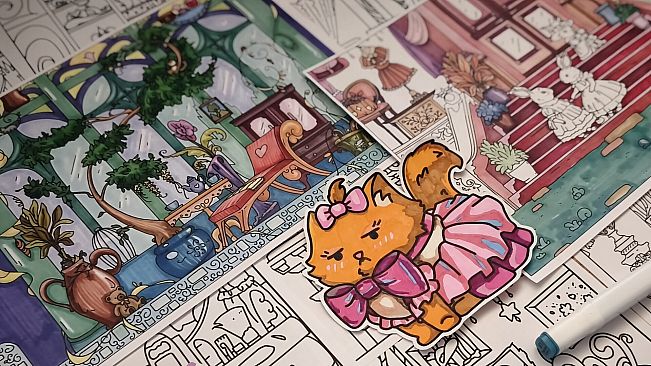 FIND KITTENS 11: Dollhouse - Coloring Book
