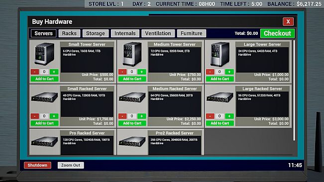 Basement Server Simulator