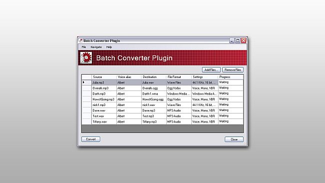Batch Converter Plugin