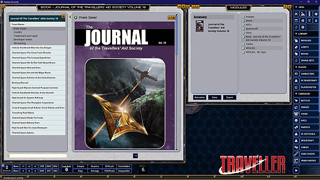 Fantasy Grounds - Journal of the Travellers' Aid Society Volume 18