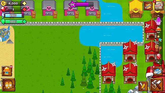 Bloons Monkey City - Castle City Walls