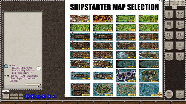 Fantasy Grounds - Meander's Map Pack: Shipstarter Ultimate Pack (Map Pack)