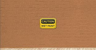 CAUTION WET PAINT