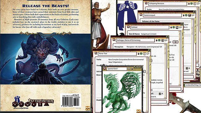 Fantasy Grounds - Pathfinder 2 RPG - Lost Omens: Monsters of Myth