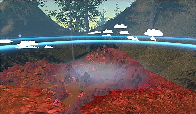VR Wonderland: mini civilizations in a forest