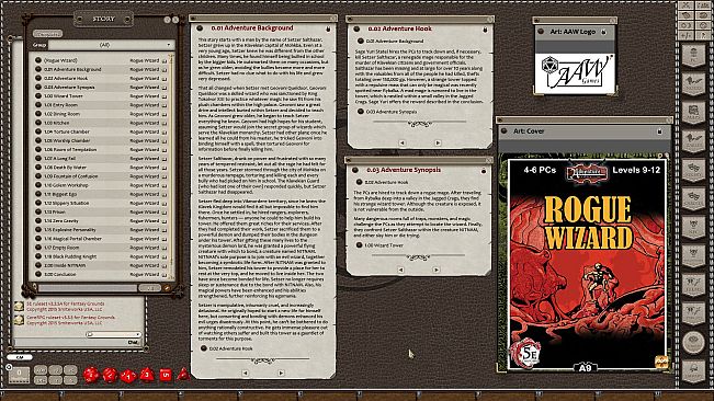 Fantasy Grounds - A09: Rogue Wizard (5E)