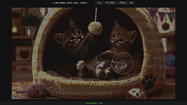 100 Hidden ASCII Cats: Colors