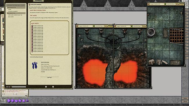 Fantasy Grounds - GameMastery Map Pack: Dungeon Chambers