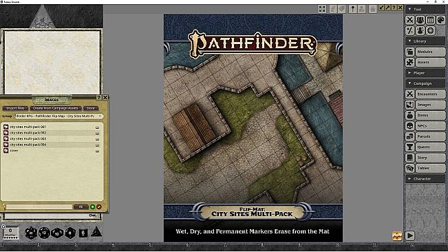 Fantasy Grounds - Pathfinder RPG - Pathfinder Flip-Mat: City Sites Multi-Pack