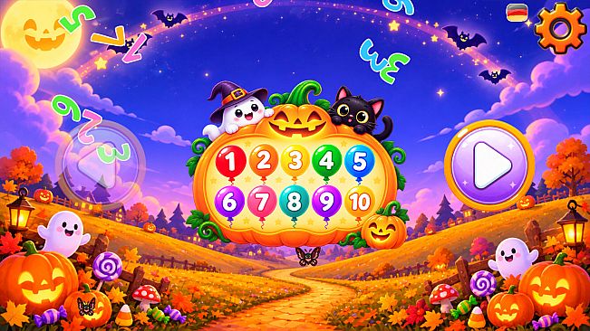 123 Early Learning Halloween Games for Kids, Toddlers, Babies