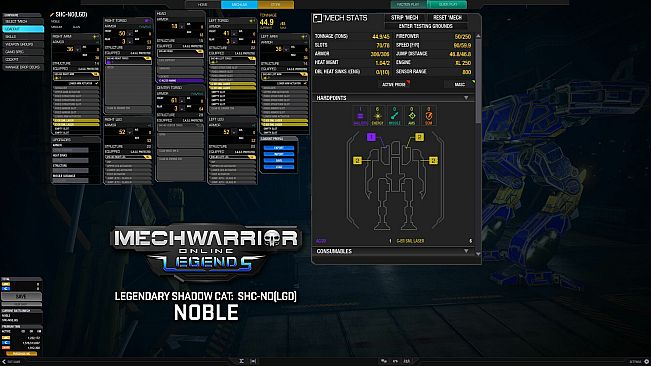 MechWarrior Online - Noble Legendary Mech Pack
