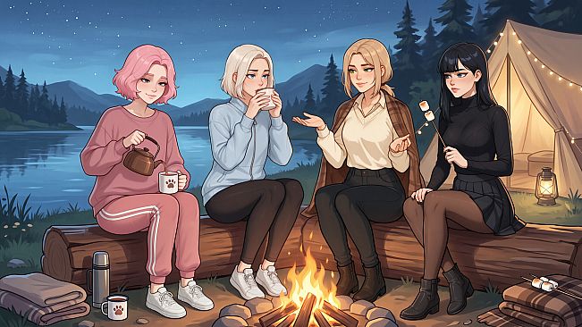 Femboy Futa Cozy Cafe - Team Building: Campfire Trip