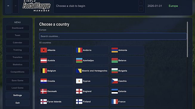 Simple Football League Manager