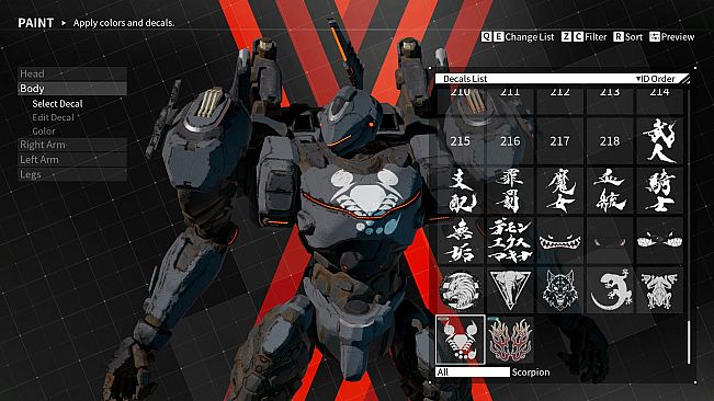 DAEMON X MACHINA - Arsenal Decals Bundle