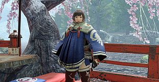 Monster Hunter Rise - "Kamura Cloak Garb" Hunter layered armor piece