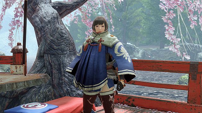 Monster Hunter Rise - "Kamura Cloak Garb" Hunter layered armor piece