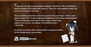 The Last Birdling - Digital artbook